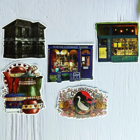 Old World Charm, Ornate Decor, Flowers, Books, Cherubs, And More, 50 Stickers - Picture 9 of 15